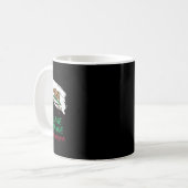 Lake Tahoe California Paint Splatter Flag Vacation Kaffeetasse (Vorderseite Links)