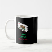 Lake Tahoe California Paint Splatter Flag Vacation Kaffeetasse (Links)