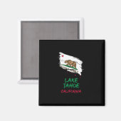 Lake Tahoe California Paint Splatter Flag Vacation Magnet (Vorderseite/Rückseite)