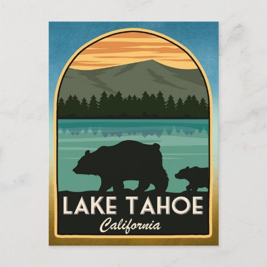 Lake Tahoe California Postkarte (Vorderseite)