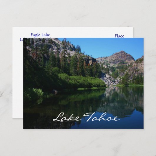 Lake Tahoe California Postkarte (Vorne/Hinten)