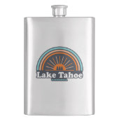 Lake Tahoe California Rainbow Flachmann (Vorderseite)