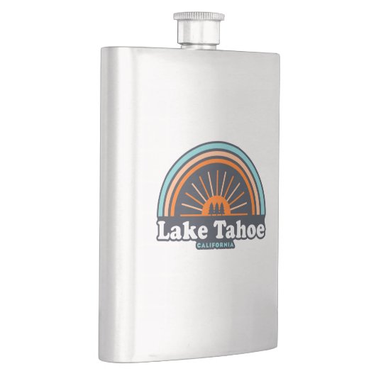 Lake Tahoe California Rainbow Flachmann (Rechts)