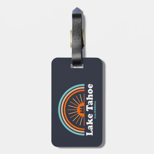 Lake Tahoe California Rainbow Gepäckanhänger (Rückseite vertikal)