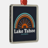 Lake Tahoe California Rainbow Ornament Aus Metall (Rechts)