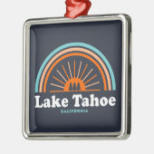 Lake Tahoe California Rainbow Ornament Aus Metall (Links)