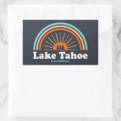 Lake Tahoe California Rainbow Rechteckiger Aufkleber (Tasche)
