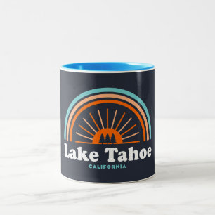 Lake Tahoe California Rainbow Zweifarbige Tasse