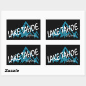 Lake Tahoe California Rechteckiger Aufkleber (Blatt)