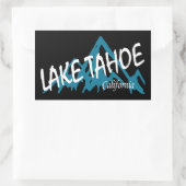 Lake Tahoe California Rechteckiger Aufkleber (Tasche)