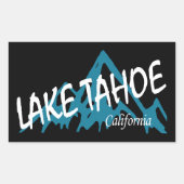 Lake Tahoe California Rechteckiger Aufkleber (Vorderseite)
