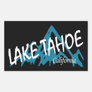 Lake Tahoe California Rechteckiger Aufkleber
