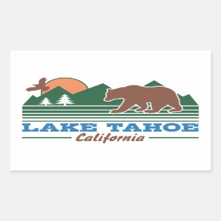 Lake Tahoe California Rechteckiger Aufkleber