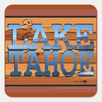 Lake Tahoe California rustikales Baumstamm landsch