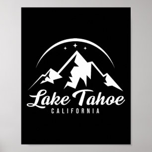 Lake Tahoe California Skigebiet Snowboardi Poster