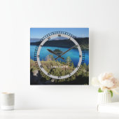Lake Tahoe California Souvenir Custom Christmas Quadratische Wanduhr (Zuhause)