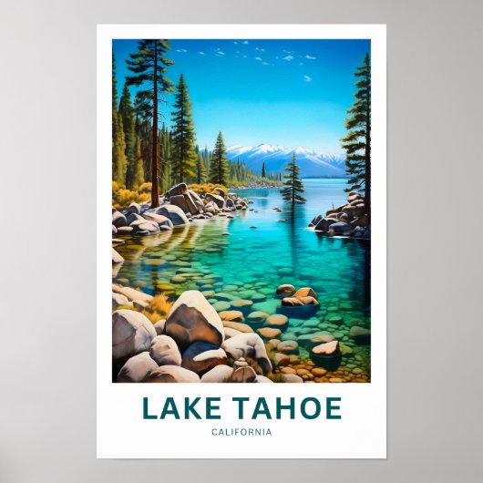 Lake Tahoe California Travel Print Poster (Vorne)