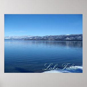 Lake Tahoe California Water Edge landschaftlich Po Poster