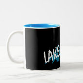 Lake Tahoe California Zweifarbige Tasse (Links)