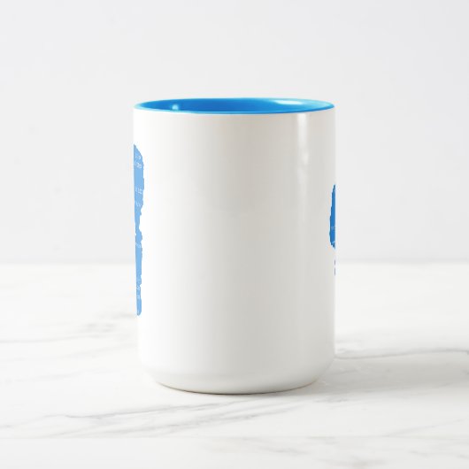 Lake Tahoe Cities Zweifarbige Tasse (Mittel)