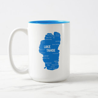 Lake Tahoe Cities Zweifarbige Tasse