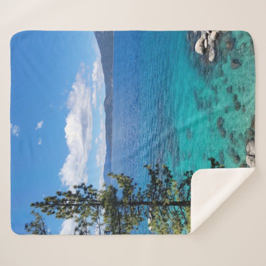 Lake Tahoe Clear Waters Sherpadecke (Vorderseite (Horizontal))