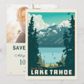 Lake Tahoe | Datum sichern - Foto Save The Date (Vorne/Hinten)