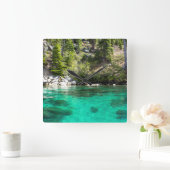 Lake Tahoe Decorative Wall Clock Quadratische Wanduhr (Zuhause)