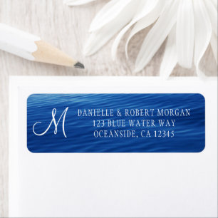 Lake Tahoe Deep Blue Water Foto Monogram