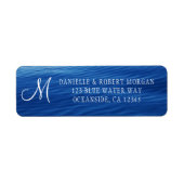 Lake Tahoe Deep Blue Water Foto Monogram (Vorne)