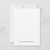 Lake Tahoe Destination QR Code Response Card RSVP Karte (Rückseite)