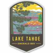 Lake Tahoe Emerald Bay Aufkleber (Vorderseite)