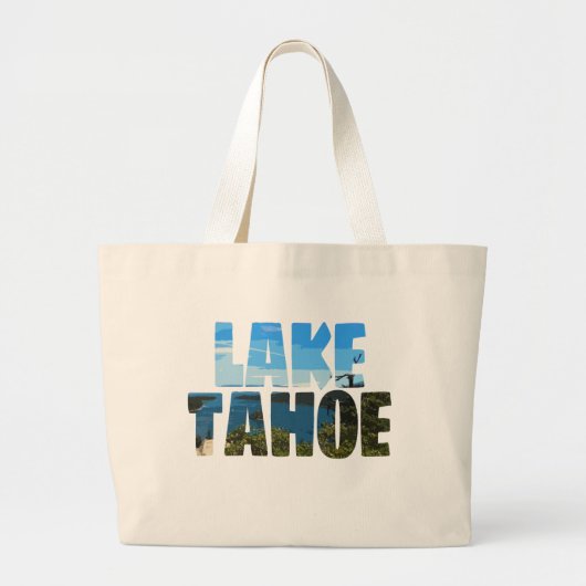 Lake Tahoe Emerald Bay California Hintergrund Jumbo Stoffbeutel (Vorne)
