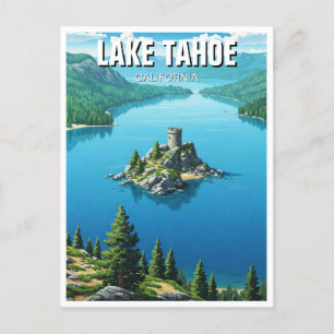 Lake Tahoe Emerald Bay California Travel Postkarte