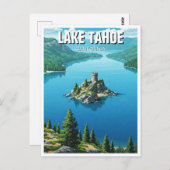 Lake Tahoe Emerald Bay California Travel Postkarte (Vorne/Hinten)