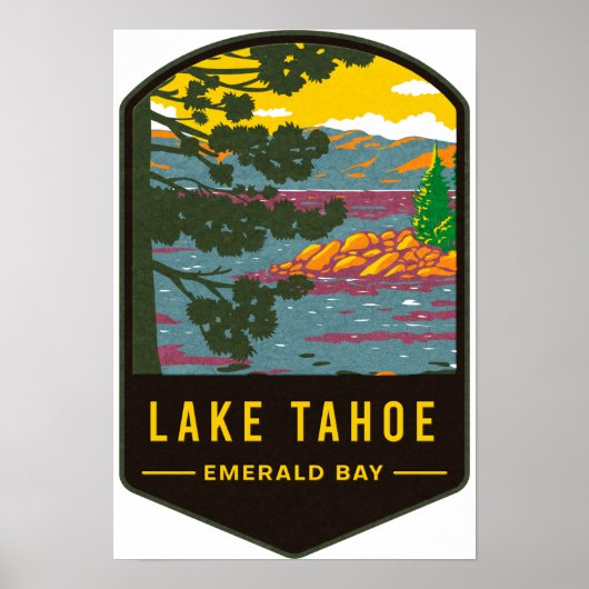 Lake Tahoe Emerald Bay Poster (Vorne)