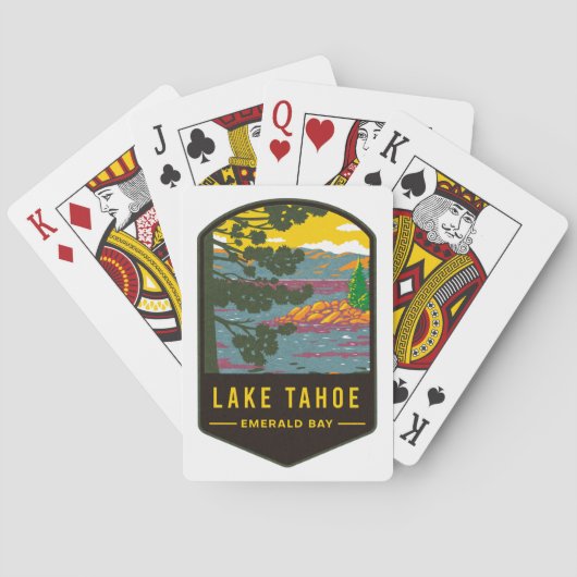 Lake Tahoe Emerald Bay Spielkarten (Rückseite)