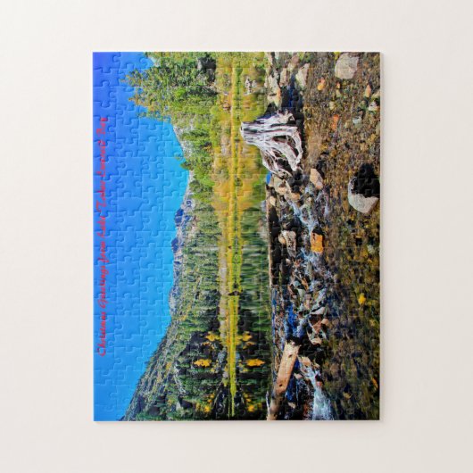 Lake Tahoe Emerald Bay. Weihnachtsgrüße Puzzle (Vertikal)
