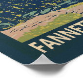 Lake Tahoe Fannette Island Kalifornien Vintag Poster (Ecke)