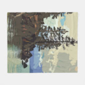 Lake Tahoe Fleece Blanket (Vorderseite (Horizontal))