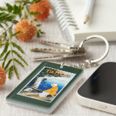 Lake Tahoe förderndes PosterLake Tahoe, CA Schlüsselanhänger (Vorderseite rechts)