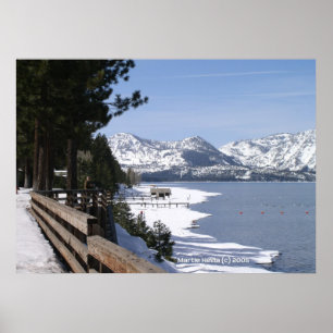 Lake Tahoe im Schnee Poster