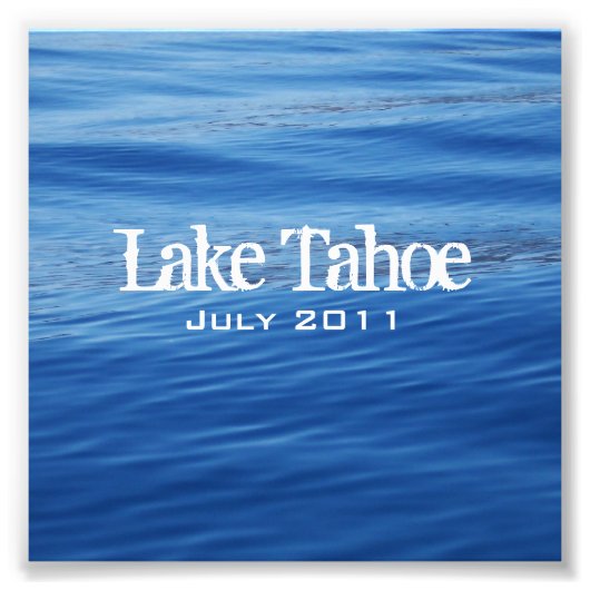 Lake Tahoe Jewel Case Einlegebild Fotodruck (Vorne)