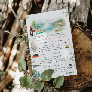 Lake Tahoe Junggesellinnen-Wochenende-Reiseplan Einladung