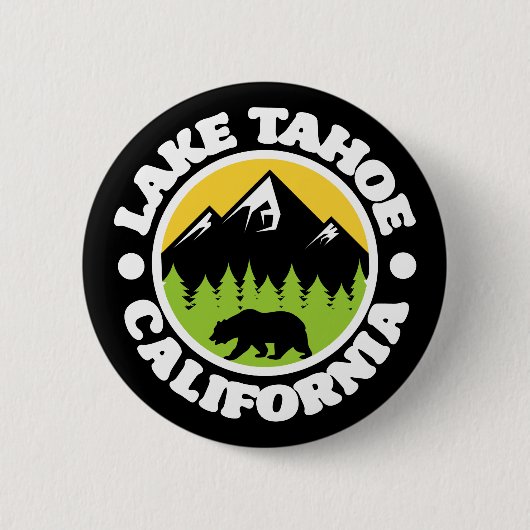 Lake Tahoe, Kalifornien Button (Vorderseite)