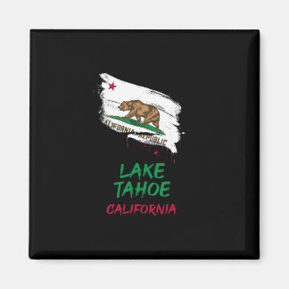 Lake Tahoe Kalifornien Farbklecksflagge Urlaub Magnet
