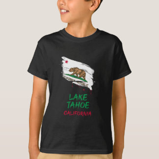 Lake Tahoe Kalifornien Farbklecksflagge Urlaub T-Shirt