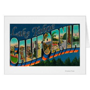 Lake Tahoe, Kalifornien - große Buchstabe-Szenen 