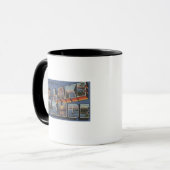 Lake Tahoe, Kalifornien - Große Buchstabenszenen Tasse (Vorderseite Links)
