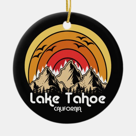 Lake Tahoe, Kalifornien Keramik Ornament (Vorne)